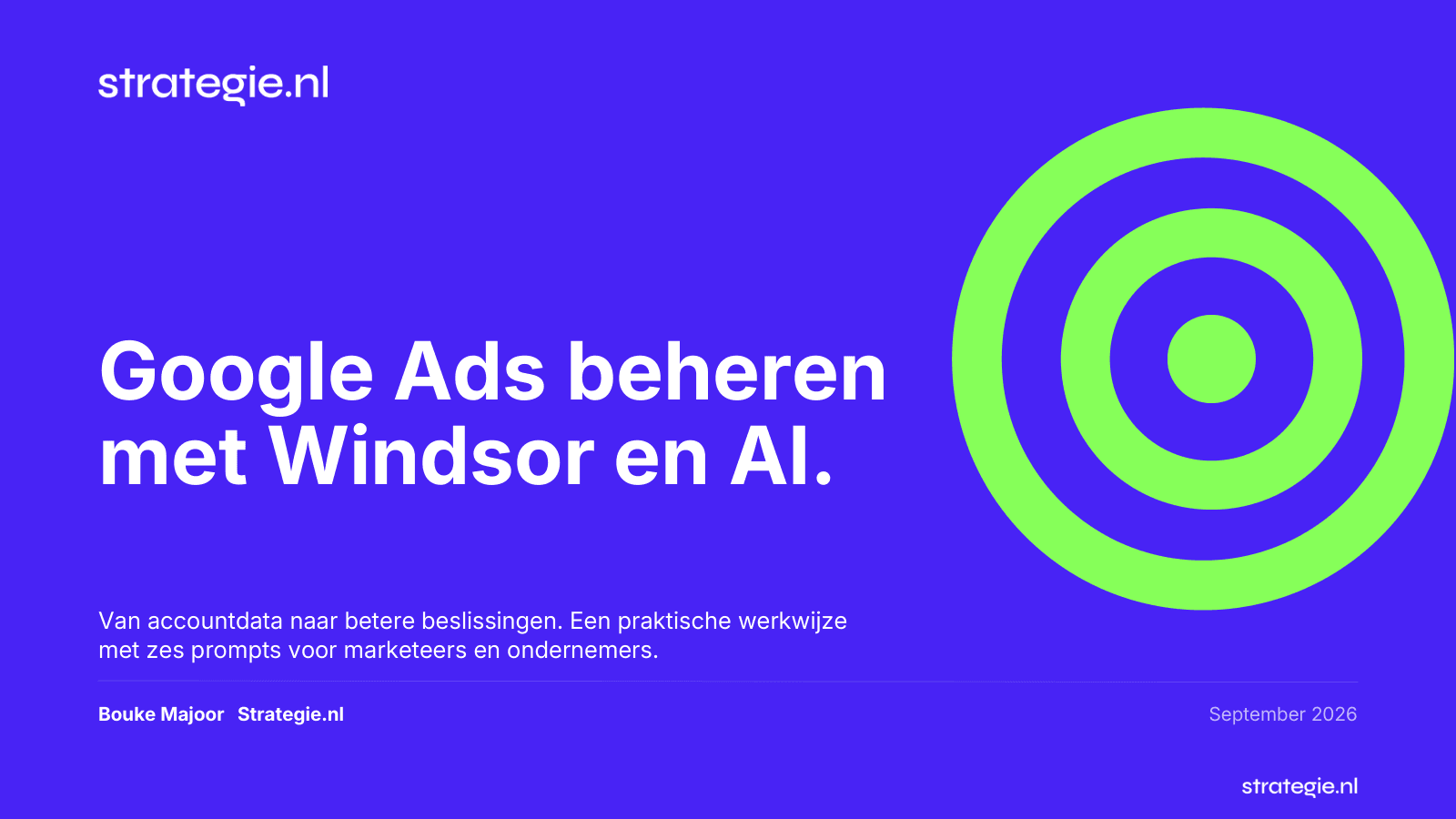 Cover van de whitepaper Google Ads beheren met AI
