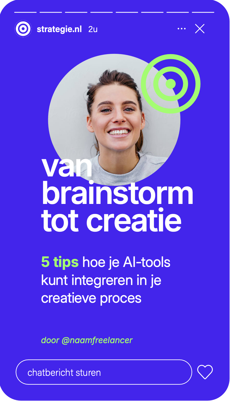 Instagram story-creative van strategie.nl: van brainstorm tot creatie